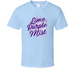 Lime Purple Mist Cannabis Ganja Marijuana Strain Smoking Fan Worn Look