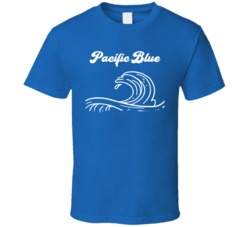 Pacific Blue Cannabis Ganja Marijuana Strain Smoking Fan T Shirt