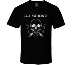 Dj Smoke Cannabis Ganja Marijuana Strain Smoking Fan Worn Look T Shirt