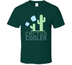 Cactus Cooler Cannabis Ganja Marijuana Strain Smoking Fan T Shirt