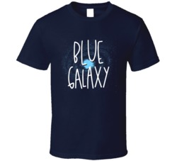 Blue Galaxy Cannabis Ganja Marijuana Strain Smoking Fan T Shirt
