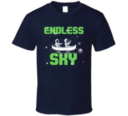 Endless Sky Cannabis Ganja Marijuana Strain Smoking Fan T Shirt