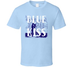 Blue Kiss Cannabis Ganja Marijuana Strain Smoking Fan Worn Look T Shir