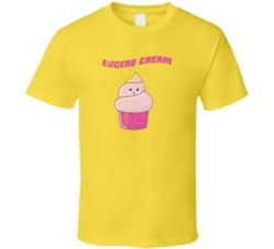 Eugene Cream Cannabis Ganja Marijuana Strain Smoking Fan Worn Look T S