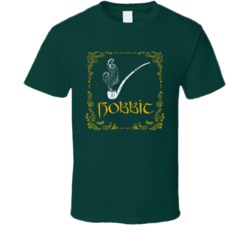 Hobbit Cannabis Ganja Marijuana Strain Smoking Fan T Shirt