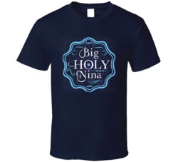 Big Holy Nina Cannabis Ganja Marijuana Strain Smoking Fan Worn Look T 