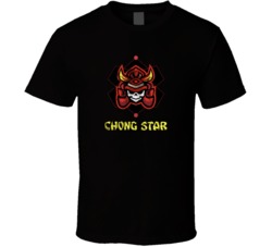Chong Star Cannabis Ganja Marijuana Strain Smoking Fan Worn Look T Shi