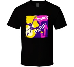 Django Cannabis Ganja Marijuana Strain Smoking Fan Worn Look T Shirt