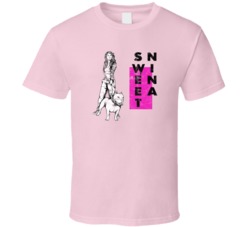 Sweet Nina Cannabis Ganja Marijuana Strain Smoking Fan Worn Look T Shi