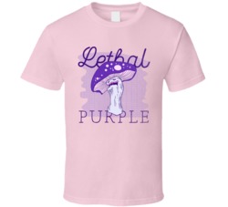 Lethal Purple Cannabis Ganja Marijuana Strain Smoking Fan Worn Look T 