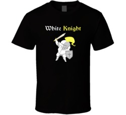 White Knight Cannabis Ganja Marijuana Strain Smoking Fan T Shirt
