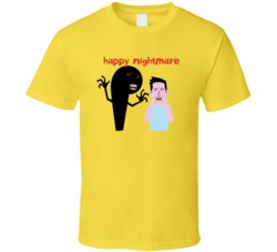 Happy Nightmare Cannabis Ganja Marijuana Strain Smoking Fan T Shirt