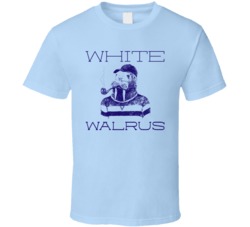 White Walrus Cannabis Ganja Marijuana Strain Smoking Fan Worn Look T S