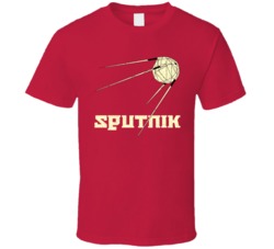 Sputnik Cannabis Ganja Marijuana Strain Smoking Fan Worn Look T Shirt