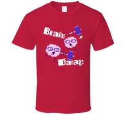 Brains Damage Cannabis Ganja Marijuana Strain Smoking Fan T Shirt