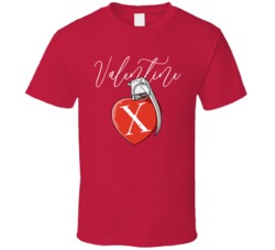 Valentine X Cannabis Ganja Marijuana Strain Smoking Fan T Shirt
