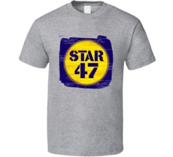 Star 47 Cannabis Ganja Marijuana Strain Smoking Fan Worn Look T Shirt