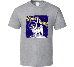 Space Dawg Cannabis Ganja Marijuana Strain Smoking Fan Worn Look T Shi
