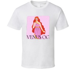 Venus Og Cannabis Ganja Marijuana Strain Smoking Fan Worn Look T Shirt