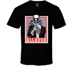 Allkush Cannabis Ganja Marijuana Strain Smoking Fan T Shirt