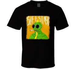 Sleestack Cannabis Ganja Marijuana Strain Smoking Fan Worn Look T Shir