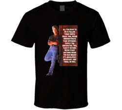 Follow Three Simple Rules Patrick Swayze Road House Movie Quotes Fan T