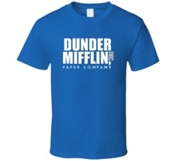 Dunder Mifflin Paper Company The Office Tv Show Funny Logo T Shirt