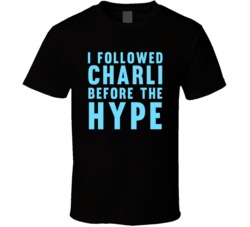 I Followed Charli Before The Hype Funny Tik Tok Famous T Shirt