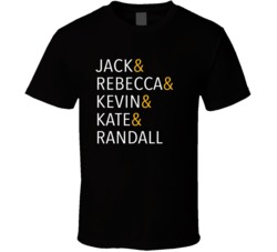Jack Rebecca Kevin Kate Randall This Is Us Tv Series T Shirt