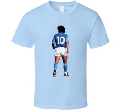 Diego Maradona Walking Away Soccer Futbol Player Sports Fan Tribute T 