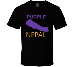 Purple Nepal Cannabis Ganja Marijuana Strain Smoking Fan T Shirt