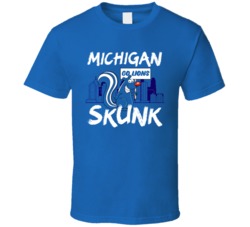 Michigan Skunk Cannabis Ganja Marijuana Strain Smoking Fan T Shirt