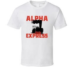 Alpha Express Cannabis Ganja Marijuana Strain Smoking Fan Worn Look T 