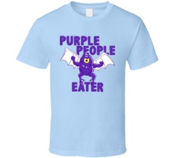 Purple People Eater Cannabis Ganja Marijuana Strain Smoking Fan T Shir