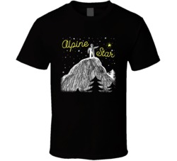 Alpine Star Cannabis Ganja Marijuana Strain Smoking Fan Worn Look T Sh