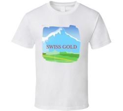 Swiss Gold Cannabis Ganja Marijuana Strain Smoking Fan Worn Look T Shi