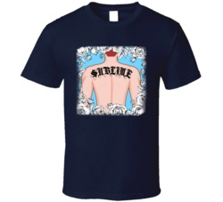 Sublime Cannabis Ganja Marijuana Strain Smoking Fan Worn Look T Shirt