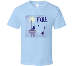 Exile Cannabis Ganja Marijuana Strain Smoking Fan Worn Look T Shirt