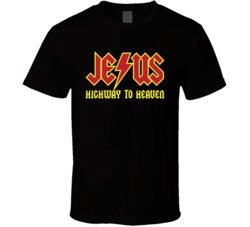 Jesus Highway To Heaven Christian Christianity Fan T Shirt