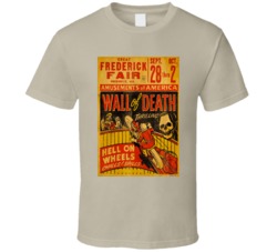 Great Frederick Fair Wall Of Death Hell On Wheels Retro Vinatge Poster