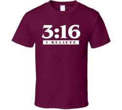 John 3 16 I Believe Christian Christianity Fan T Shirt