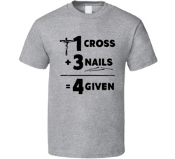 1 Cross Plus 3 Nails Equals Forgiven 4 Given Christ Crucifixion Christ
