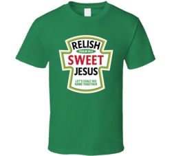 Psalm 34 2 Relish Sweet Jesus Funny Food Condiment Parody Label Christ