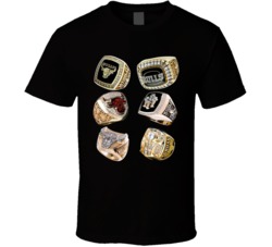 Michael Jordan Six Rings Chicago Basketball Dynasty Legend T Shirt