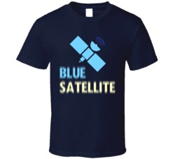 Blue Satellite Cannabis Ganja Marijuana Strain Smoking Fan T Shirt