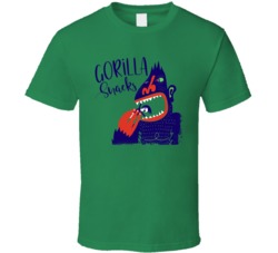 Gorilla Snacks Cannabis Ganja Marijuana Strain Smoking Fan Worn Look T
