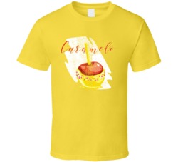 Caramelo Cannabis Ganja Marijuana Strain Smoking Fan Worn Look T Shirt