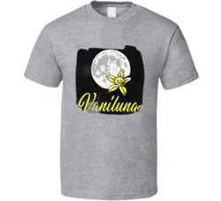 Vaniluna Cannabis Ganja Marijuana Strain Smoking Fan Worn Look T Shirt