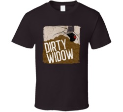 Dirty Widow Cannabis Ganja Marijuana Strain Smoking Fan Worn Look T Sh