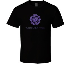 Sapphire Star Cannabis Ganja Marijuana Strain Smoking Fan T Shirt